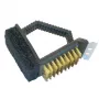 ASI COLLECTION Grill Brush 10cm roostevabast terasest 3-poolne T-hari ergonoomilise käepidemega