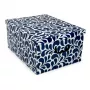 ORDINETT pappkast 49x39x25cm Big Box Goccia Assorted, sinine/helehall/burgund