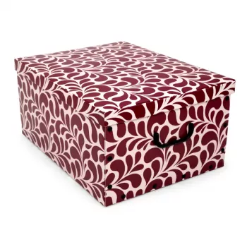 ORDINETT pappkast 49x39x25cm Big Box Goccia Assorted, sinine/helehall/burgund