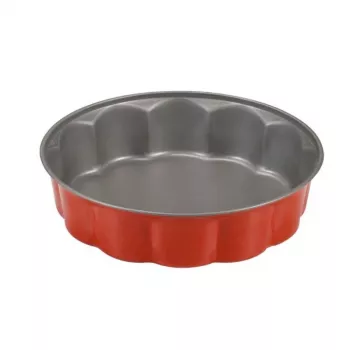 GUARDINI Rossana lillekujuline koogivorm Ø26x6,8cm antratsiithall