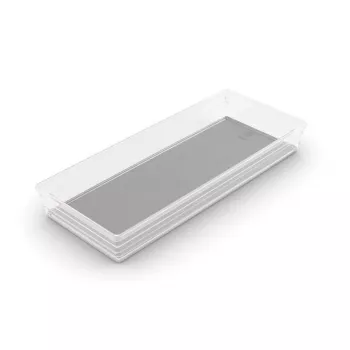 KIS Box Sistemo Organizer 8, 37,5 x 15 x 5 cm, läbipaistev/helehall