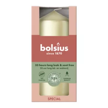 BOLSIUS küünal silinder Ø120x58mm hõbedane