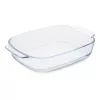 GUARDINI klaasist ahjuvorm ristkülikukujuline borosilikaatklaas 34x22.5x6 cm / 2.7 L