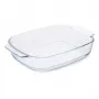 GUARDINI klaasist ahjuvorm ristkülikukujuline borosilikaatklaas 34x22.5x6 cm / 2.7 L