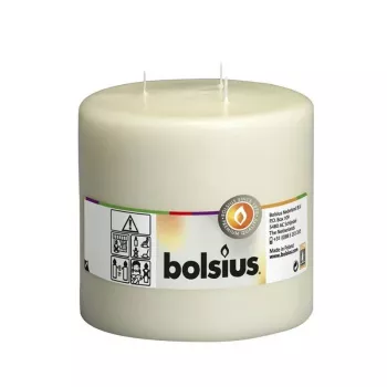 BOLSIUS Mamoth silindriline küünal 3 süütega Ø150x150mm beež