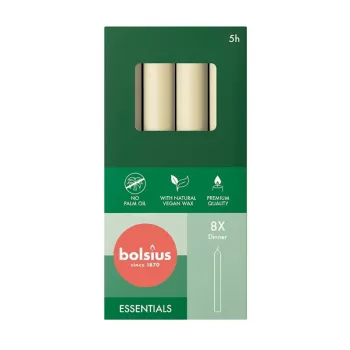 BOLSIUS lauavalgustid 8 tk karbis 170/20mm pärlmutter