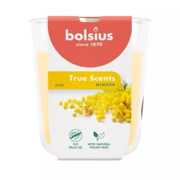 BOLSIUS True Scents Mimosa lõhnav küünal klaaspurgis Ø80x73mm