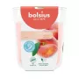 BOLSIUS True Scents lõhnav küünal klaaspurgis, virsik, Ø80x73 mm, 180 g, 25 h põlemisaeg