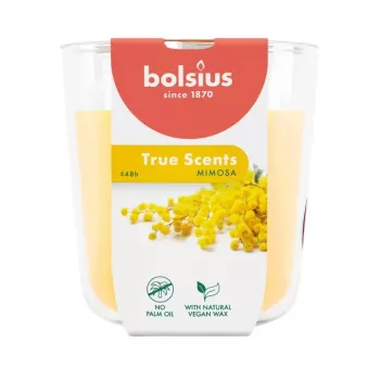 BOLSIUS True Scents lõhnav küünal klaaspurgis - Mimosa, 97x85 mm