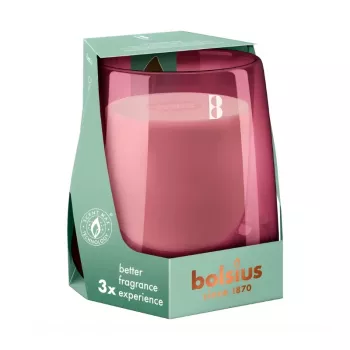 BOLSIUS Clean Light lõhnav küünal klaasis, küpress ja merevaik, Ø95x85 mm