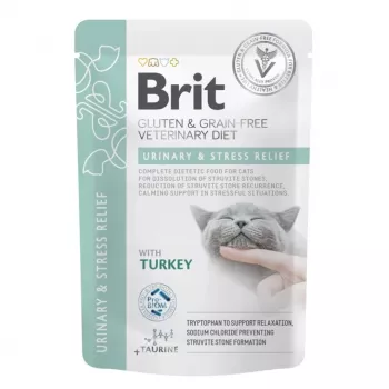 BRIT VD Kuse- ja stressileevendusega märgtoit kassidele - 12x85g