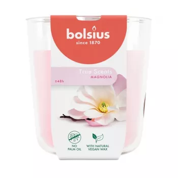 BOLSIUS True Scents lõhnav küünal klaasanumas - Magnoolia, Ø97x85 mm