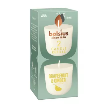 BOLSIUS Clean Light täitekyünlad 2 tk. vanill ja tonkauba