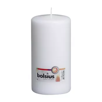 BOLSIUS küünal silinder Ø200x98mm valge