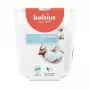 BOLSIUS True Scents Fresh Cotton lõhnav küünal klaaspurgis, Ø97x85 mm, 35h põlemisaeg