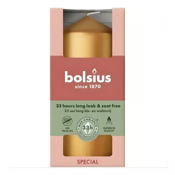 BOLSIUS küünal silinder Ø120x58mm kuldne