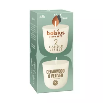 BOLSIUS Clean Light täitekyünlad 2 tk seeder ja vetiver