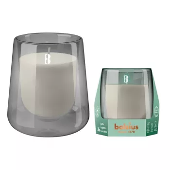 BOLSIUS Clean Light lõhnav küünal klaaspurgis, seeder ja vetiver, Ø95x85 mm