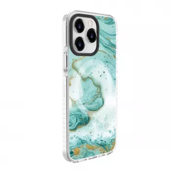 Evelatus Apple iPhone 15 Pro PC+TPU ümbris MagSafe'iga - sinine marmor