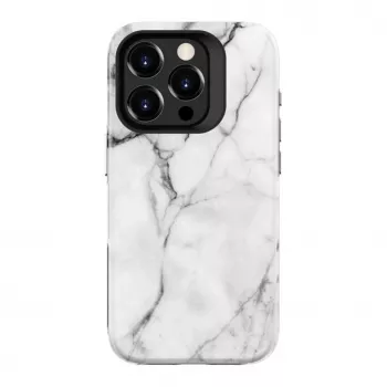 Evelatus Armor ümbris Apple iPhone 15 Pro jaoks – TPU+PC hübriid, marmorvalge eritellimusel trükitud