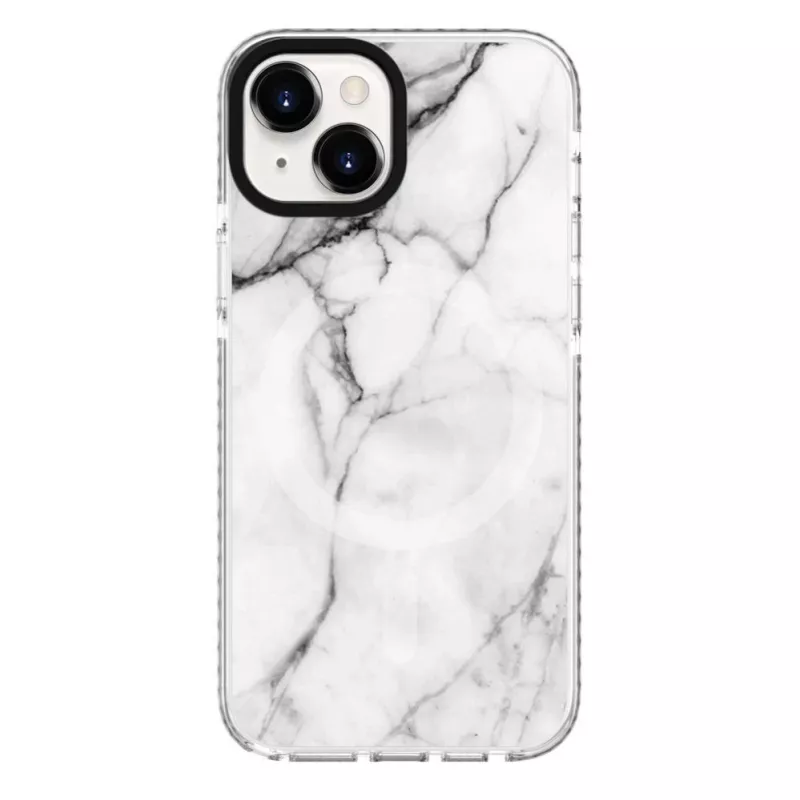 Evelatus Apple iPhone 15 PC+TPU ümbris MagSafe marmorvalge