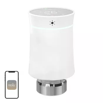 MOES TRV BY100 ZigBee puutetundlik termostaatpea