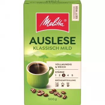 Melitta Auslese Klassisch-Mild jahvatatud kohv, 500 g
