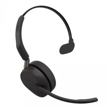 Jabra Evolve3 65 Mono Link 390a juhtmevaba Bluetooth-klapiga peakomplekt USB-A adapteriga - Microsoft Teamsi sertifikaat, mürasummutav mikrofon, 35h kõneaeg