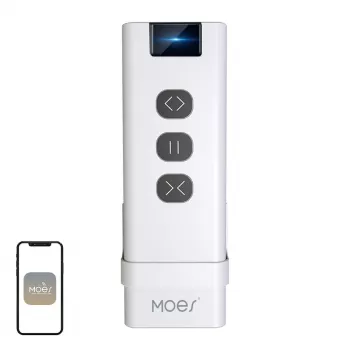 MOES YK2169 ZigBee 3.0 juhtmevaba stseenilüliti, 4-kanaliline, 12 stseeni, patareitoitel, valge