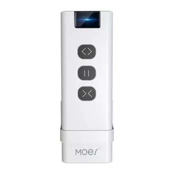 MOES YK2169 ZigBee 3.0 juhtmevaba stseenilüliti, 4-kanaliline, 12 stseeni, patareitoitel, valge