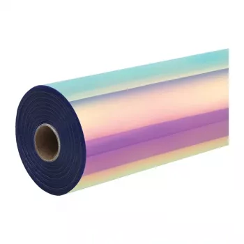 HTVRONT holograafiline isekleepuv kile, 30,5 cm x 90 cm (roosa)