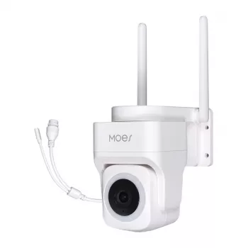 MOES WCM-B66 3MP väli Wi-Fi IP-kaamera AI inimtuvastusega, täisvärviline öönägemine, panoraam/kallutus, kahesuunaline audio, IP66 ilmastikukindel