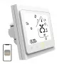 MOES BHT-002 Wi-Fi LCD nutikas veekütte termostaat, puuteekraan, rakenduse ja hääljuhtimine, valge