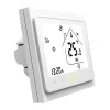 MOES BHT-002 Wi-Fi LCD nutikas veekütte termostaat, puuteekraan, rakenduse ja hääljuhtimine, valge