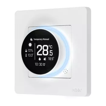 MOES ZHT-SR-GA ZigBee termostaat vesiküttele, valge