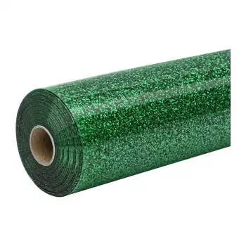 HTVRONT Glitter kuumakandekile, 30,5 cm x 90 cm (roheline)