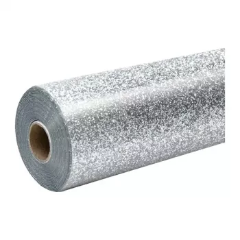 HTVRONT Glitter kuumakandekile, 30,5 cm x 90 cm (hõbedane)