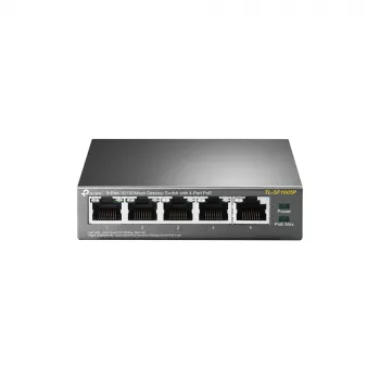 TP-Link TL-SF1005P 5-porti 10/100 Mbps laua PoE+ lüliti 4 PoE+ pordiga, 67W eelarve, Extend Mode