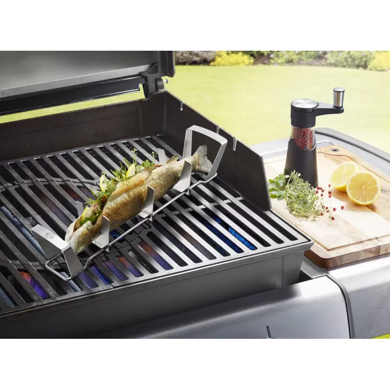 GEFU BBQ kalarest roostevabast terasest kokkupandav grillimiseks ja küpsetamiseks kuni 3 kalale