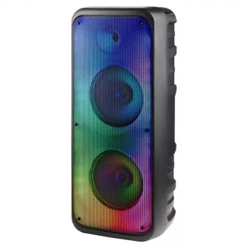 Defender BOOMER 35 kaasaskantav Bluetooth kõlar 30W koos MP3/FM/SD/USB/AUX/TWS/LCD/RGB/MIC karaokega - must
