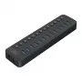 ORICO CT2U3-13AB-EU-BK-BP 13-pordiline USB 3.0 jaotur koos 60W toiteadapteriga, must