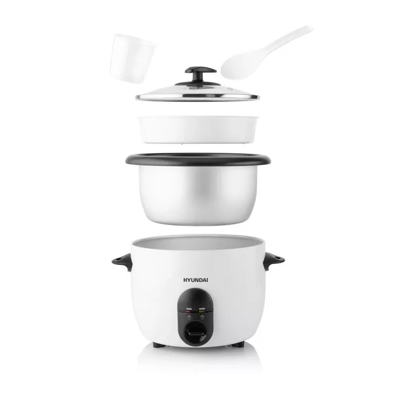 Hyundai HY-RC150 Riisikeetja 1,5L 500W Roostevaba terasest Mittekleepuv Sisemine Pot Koos Soojashoidmise Funktsiooniga