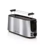 ALPINA ALP-SI-47351 2-viiluline röstija, 1000 W, hõbedane roostevaba teras, 6 pruunistusastet, sulatamine, soojendamine, kõrgem tõstuk, eemaldatav riivmikualus