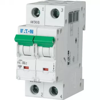 Eaton PXL-C6/2 miniatuurne kaitselüliti (MCB), 2-pooluseline, 6 A, C-karakteristik, 6 kA, 230/400 V AC 236278