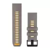 Garmin QuickFit 26 mm silikoonist kellarihm Slate Gray/Yellow 010-14508-02