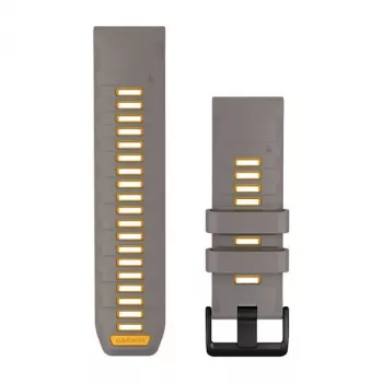 Garmin QuickFit 26 mm silikoonist kellarihm Slate Gray/Yellow 010-14508-02