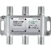 AXING BAB 4-16P - 4-suunaline satelliidi harukarp, 16 dB harukadu, 5-2400 MHz, F-pistikud