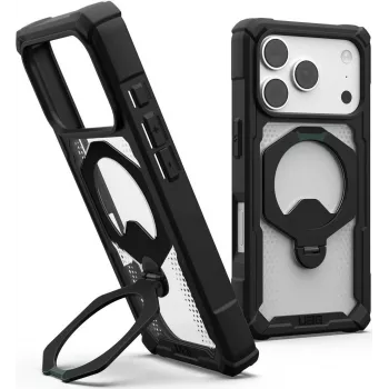 UAG Urban Armor Gear Plasma XTE 360 MagSafe tugijalaga ümbris Apple iPhone 18 Pro/17 Pro jaoks - must/läbipaistev 11457311404G