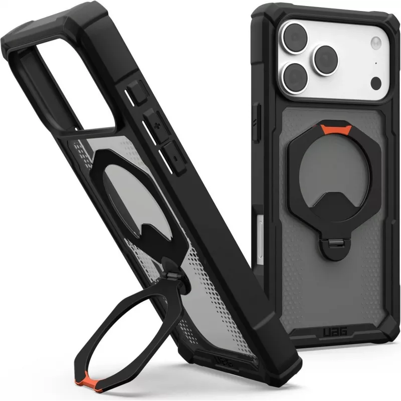 UAG Urban Armor Gear Plasma XTE 360 MagSafe tugijalaga ümbris Apple iPhone 18 Pro Max/17 Pro Max jaoks - must/oranž/hall läbipaistev 114572114097