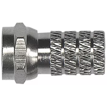 AXING CFS 3-00 pealekeeratav F-pistik 4 mm koaksiaalkaablile CFS00300